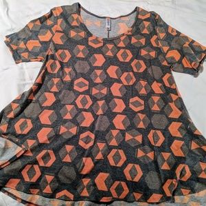 XL Lularoe Perfect Gray and Orange